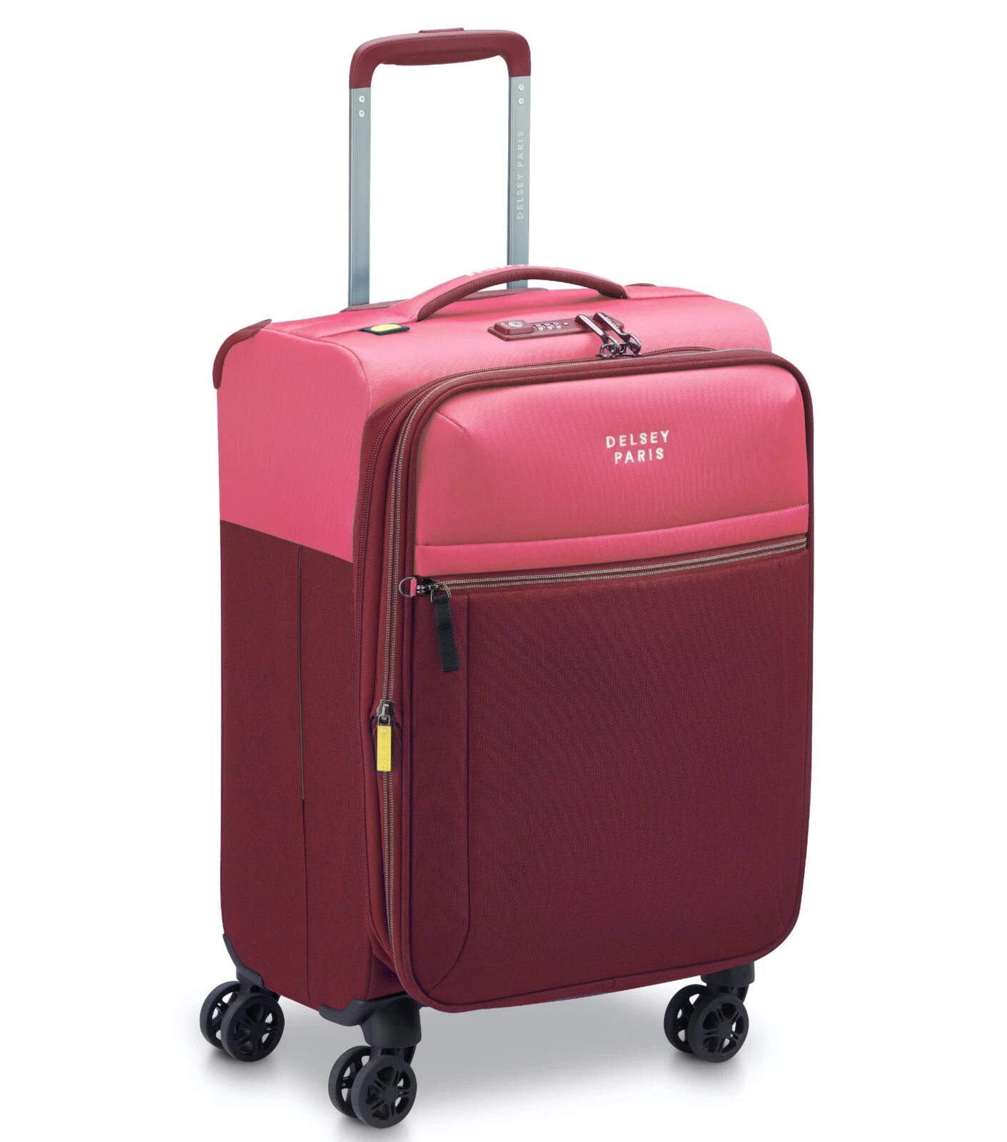 Delsey Brochant 3 - 55 cm 4-Wheel Expandable Carry-on Suitcase - Pink