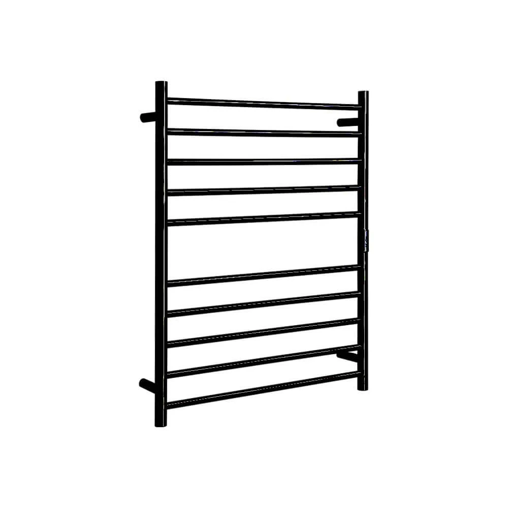 HOTWIRE Hotwire Heated Towel Rail - Round Bar (H900mmxW700mm) with Timer - Gun Metal