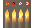 up 60x LED Candles Flameless Taper Flickering Battery Operated Candles 16.5x2cm