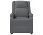 vidaXL Massage Chair Anthracite Faux Leather