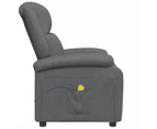 vidaXL Massage Chair Anthracite Faux Leather