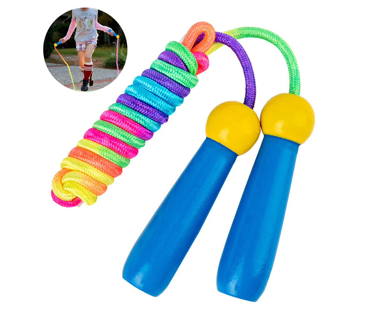 Jump Rope Kids,2.4 m Adjustable Polyester Skipping Rope