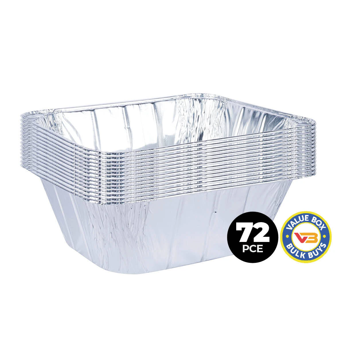 Home Master 72PCE Aluminium Deep Foil Trays Strong Premium Quality 31cm