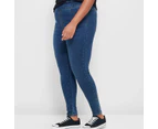 Target Plus Size Full Length Denim Jeggings - Blue