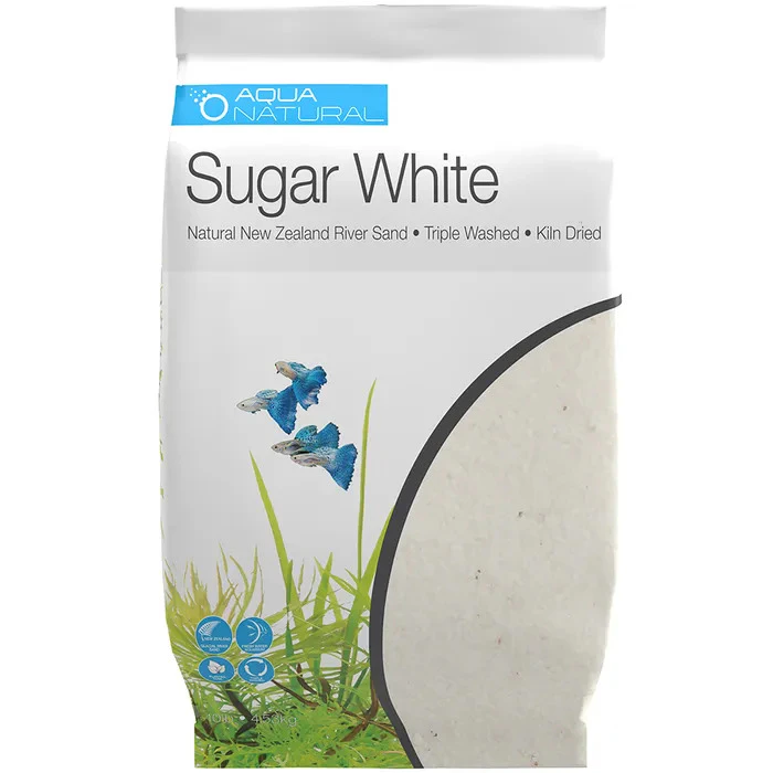 Aqua Natural Sugar White 4.53Kg Quartz Sand Pisces