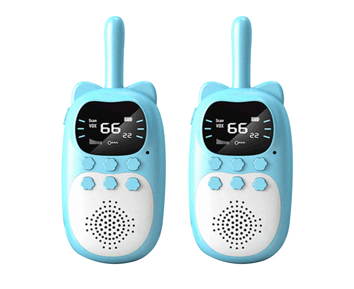 Walkie Talkies for Kids, Kids Toys Handheld Child Gift Walky Talky, Boys & Girls Toys, for Indoor Outdoor Hiking Adventure Games - Blue+Blue