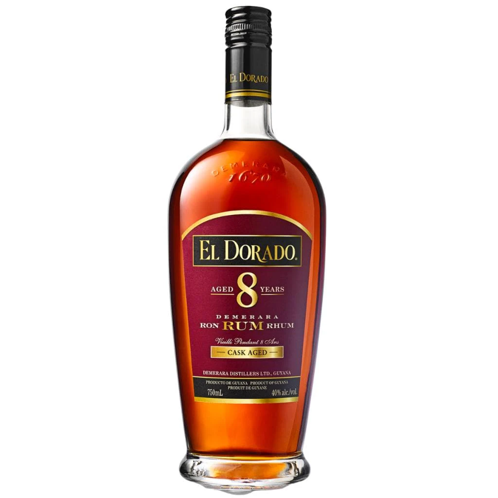 PERSONALISED  EL DORADO RUM 8 YEAR OLD 40% 700ML