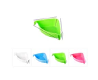 Triangle Double Sucker Wall Corner Shelf Rack Bathroom Kitchen Storage Organizer-Green