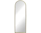 LVD Whitney Metal 179cm Floor Leaning Mirror Home Decorative Display Arched Gold