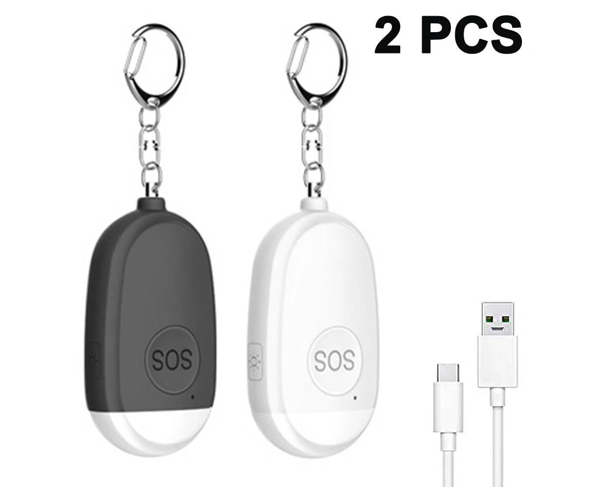 2 Pcs Personal Alarm Siren Self Defense Alarm