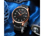 CURREN Fashion Design Stainless Steel Quartz Watches Casual Business Wristwatches for Men Luminous Hands Clock