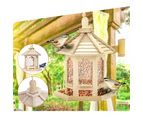 Hanging Bird Feeder Garden Wild Seed Container Outdoor Gazebo Shape Waterproof