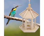 Hanging Bird Feeder Garden Wild Seed Container Outdoor Gazebo Shape Waterproof