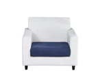 Anyhouz Sofa Cover Navy Polyester Thick Stretchable Cushion For Living Room 1Pc Enlarge Size 160-185cmx60-90cm