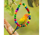 Parrot Swing Toys Bird Toys Chewing Hanging Bell Cockatiel Cage Toy Set - 10pcs
