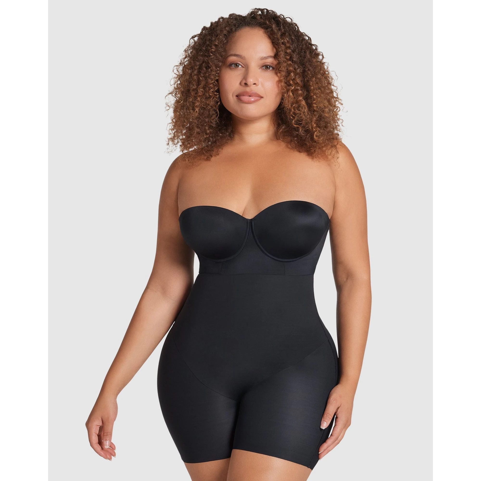 Leonisa On Target Firm Tummy Control Body Shaper Short - Black