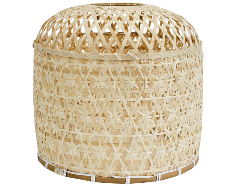 LVD Alfresco Bamboo 40cm Pendant Hanging Lamp/Fixture Cover /Dining NTRL