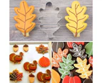 8Pcs/Set Thanksgiving 430 Stainless Steel Cookie Cutters Non-stick Food-grade Bread Baking Biscuit Molds for Home