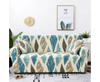 Anyhouz 4 Seater Sofa Cover Khaki Blue Style and Protection For Living Room Sofa Chair Elastic Stretchable Slipcover