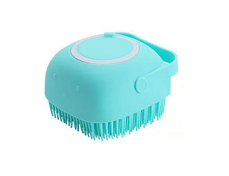 Dog Bath Brush,Pet Massage Brush Shampoo Dispenser