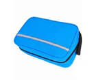 Storage Bag Wall Mounted Space-Saving Oxford Cloth Ladies Beauty Toiletry Case for Home Blue