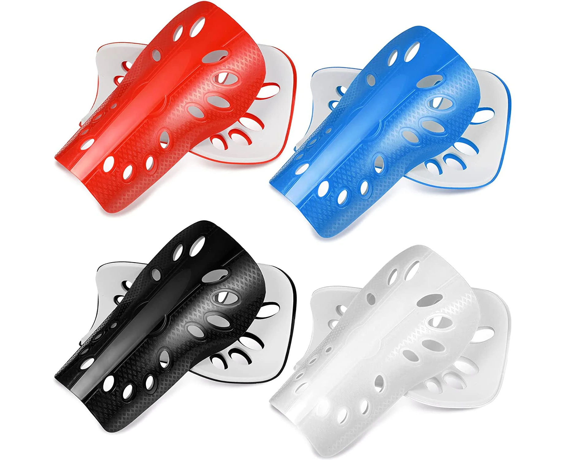 DAIXEISNCX-4 Pairs Kids Shin Guards Soccer Shin Guards Child Shin Guards Boys Soccer Shin Guards Youth Shin Guards Protective Soccer Shin Pads for Soccer