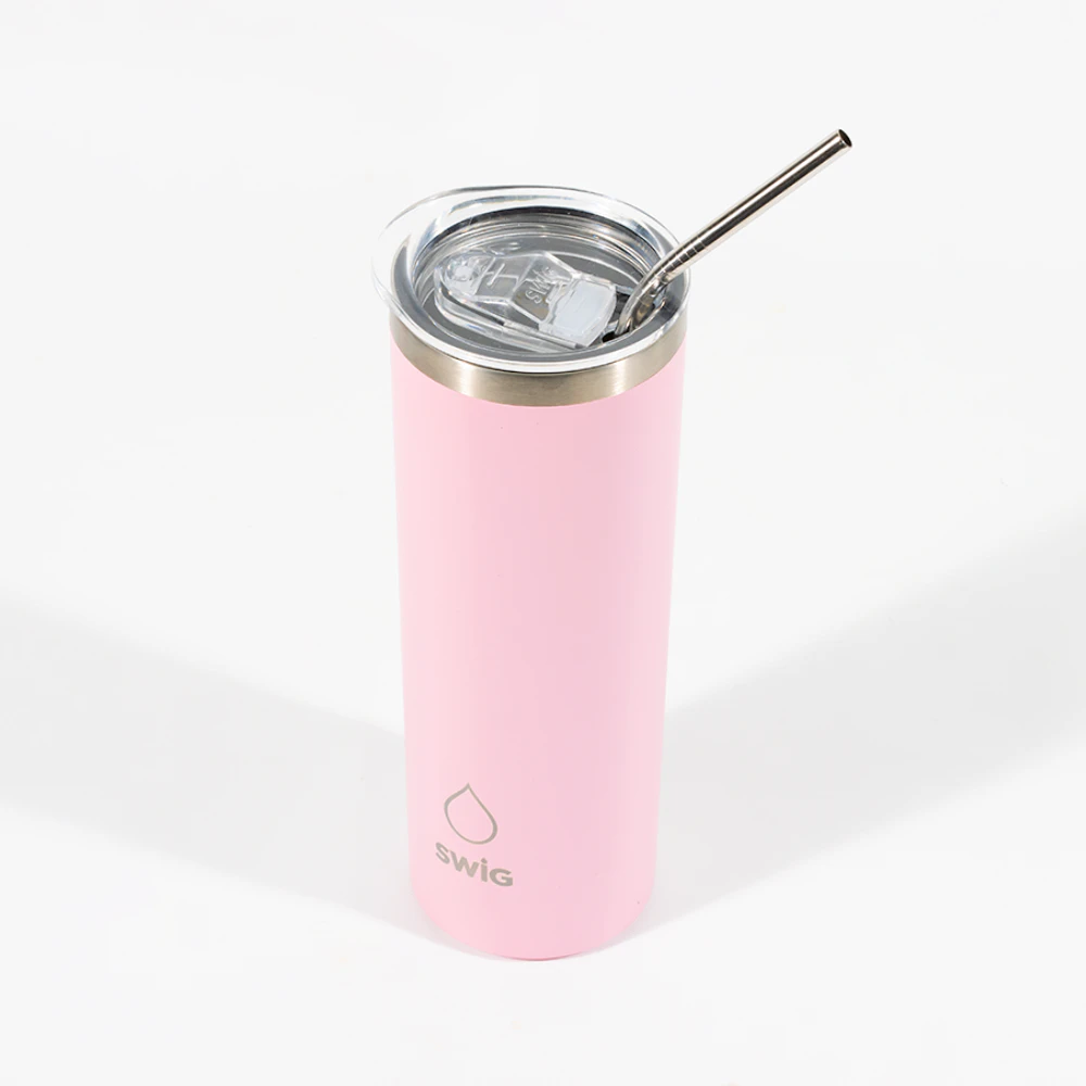 SWIG Skinny Matte Blush Tumbler 590mL