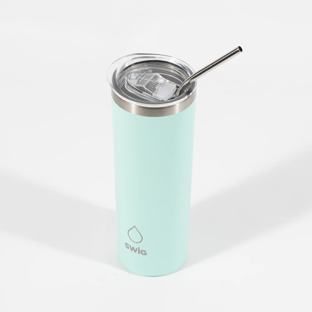 SWIG Skinny Matte Mint Tumbler 590mL