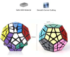 Megaminx Magic Cube high Speed rubiks Cube Puzzle Toy, Brain Teasers game  black & Colorful (color as shown )Ship from USA