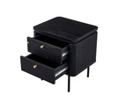 KAIDAN Side Table/Bedside Table 40cm - Black