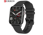 CURREN   Big Screen Smart Watch 1.69 inch Square Blood Pressure Body Temperature Wristwatches IP67 Silicone Strap