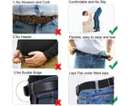 Belt Invisible Elastic Belt Without Buckle Belt For Women Men Jeans Pants Black