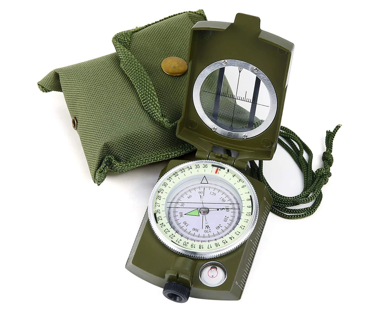 Survival Compass, Military Compass Hiking, Orienteering Lensatic Compass, Waterproof Navigation Compasses