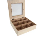 LVD Sari MDF 24cm Jewellery Display Box Accessory Organiser Decor Storage Square