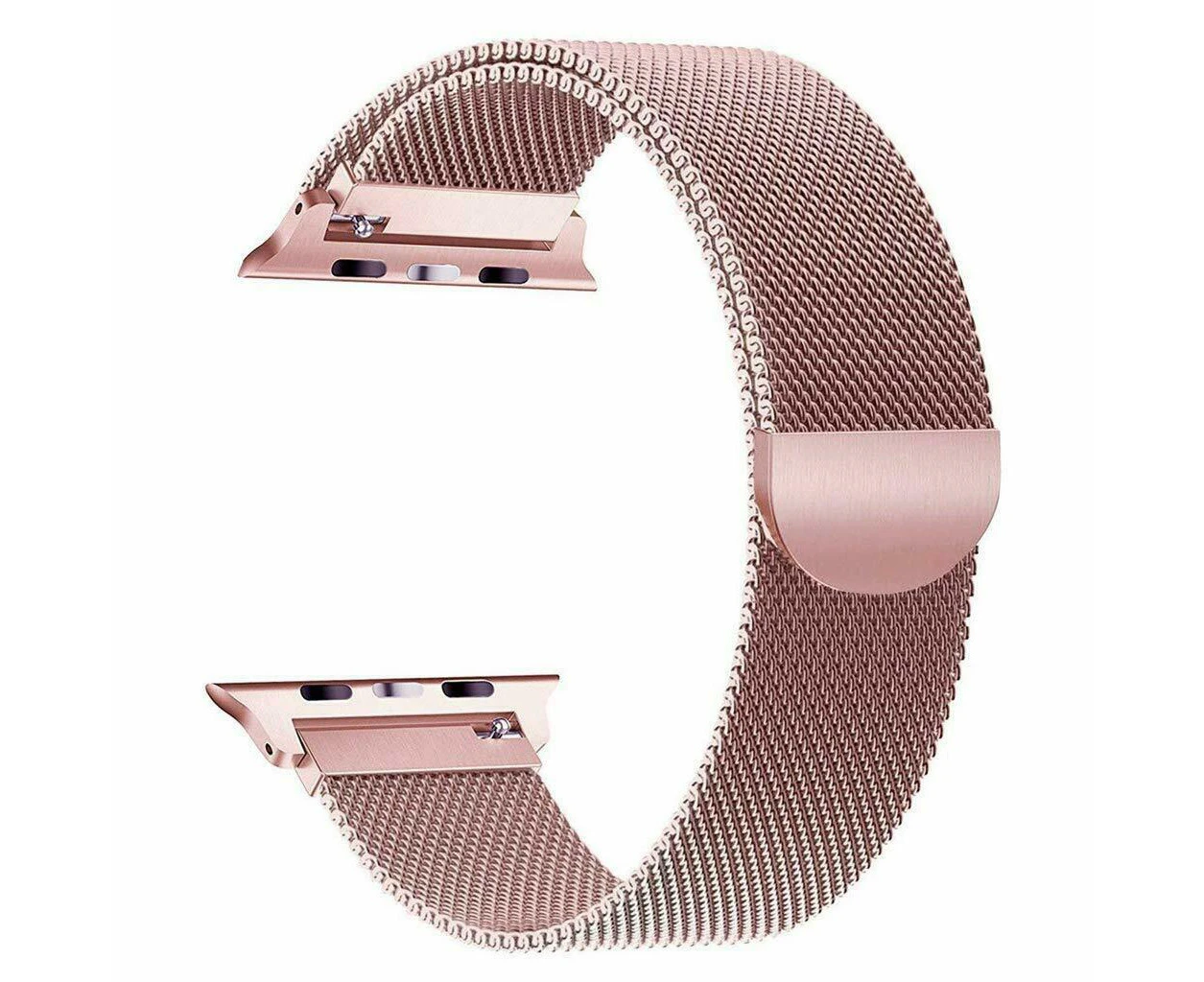 Band For Apple watch Series 8 7 6 5 Milanese Magnetic Stainless Loop iwatch SYD - 41mm Rose Gold