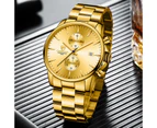 CHEETAH Mens Watches Top Brand Stainless Steel Waterproof Quartz Wristwatch Date Sport Watch For Men Gold Clock With Box