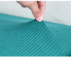 Anyhouz Sofa Cover Teal Blue Polyester Thick Stretchable Cushion For Living Room 1Pc Enlarge Size 160-185cmx60-90cm