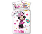 Disney Minnie Mouse Smile Quilt Cover Set - Single Bed