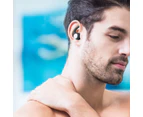 Pair of Silicone Swimming Ear Plugs Sleep Noise Reduction Earplugs Black