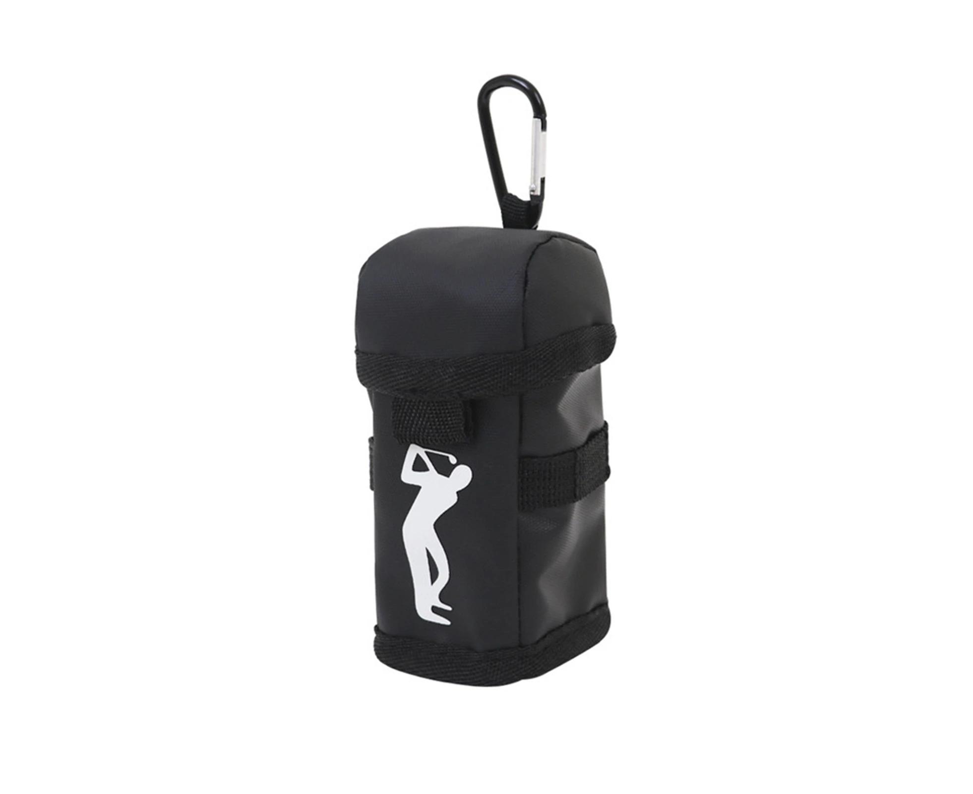 Golf Ball Holder Quick Access Moisture-proof Stylish Soft Golf Ball Protective Storage Bag for Golf Ball Black