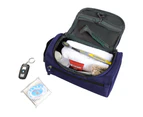 2-Piece Portable Large Toiletry Travel Bag - Black and Navy