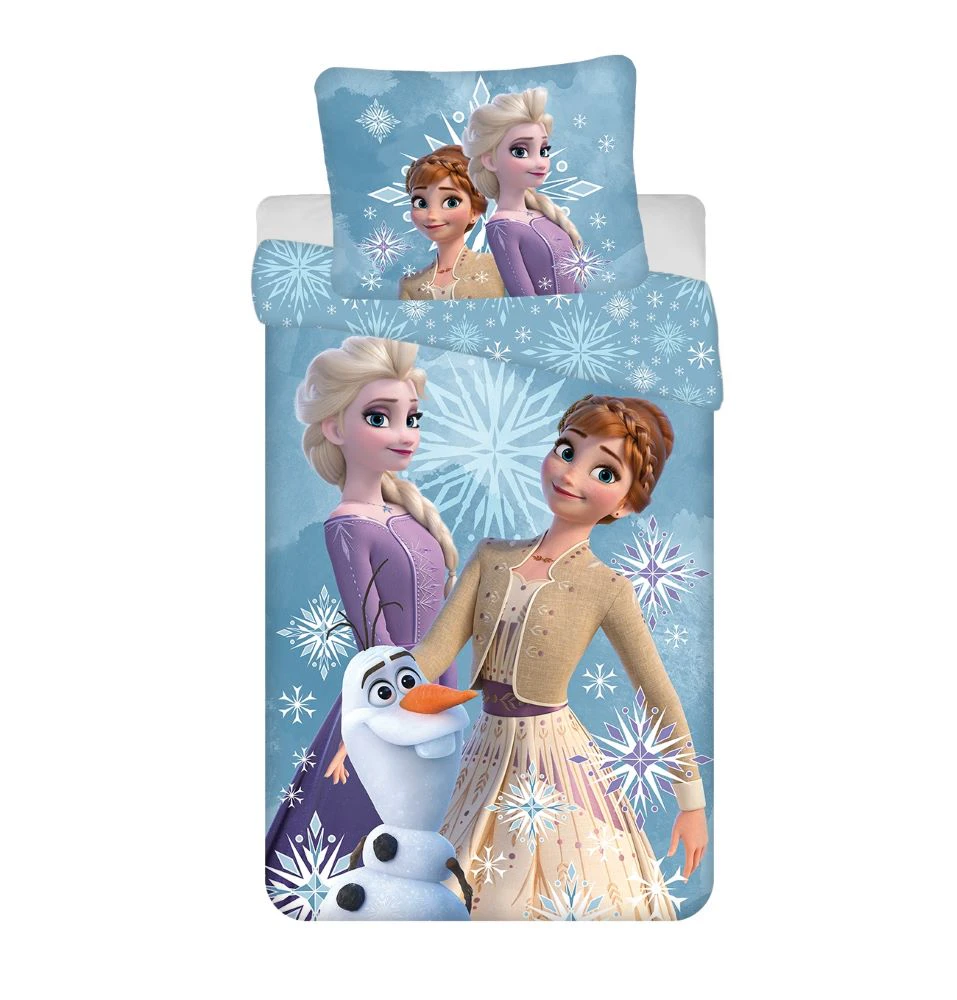 Disney Frozen Snowflake Quilt Cover Set - Single Bed Size