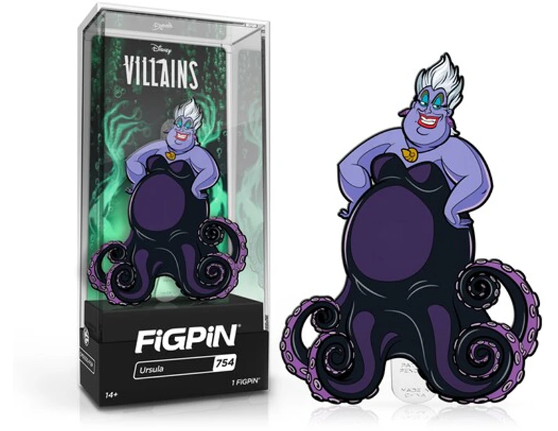 FiGPiN Disney Villains - The Little Mermaid -  Ursula Enamel Pin #754  [COLLECTABLES] Pin, Collectible USA import