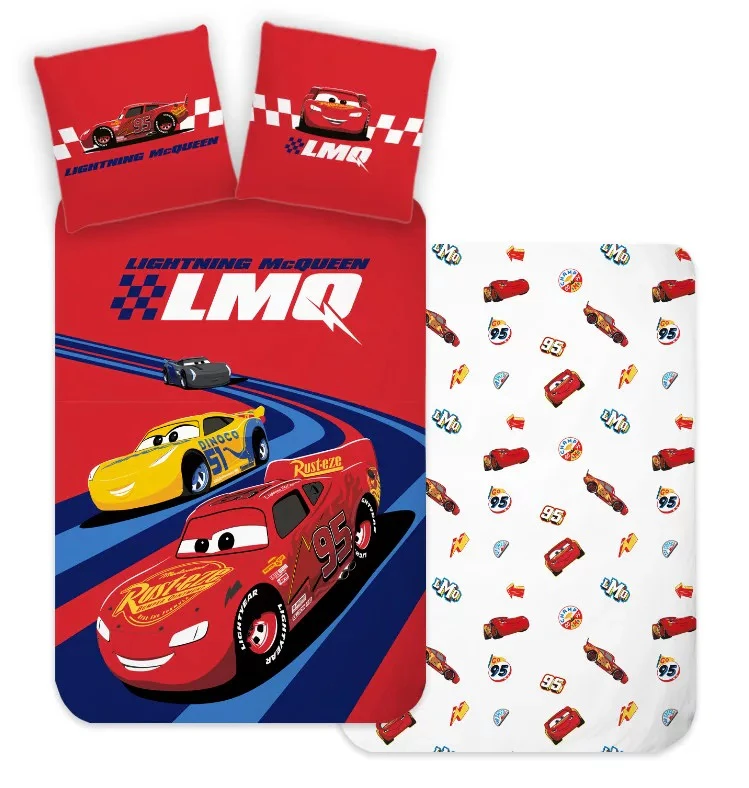 Disney Cars Lightning McQueen Racing Hero Quilt Cover Set - Single Bed