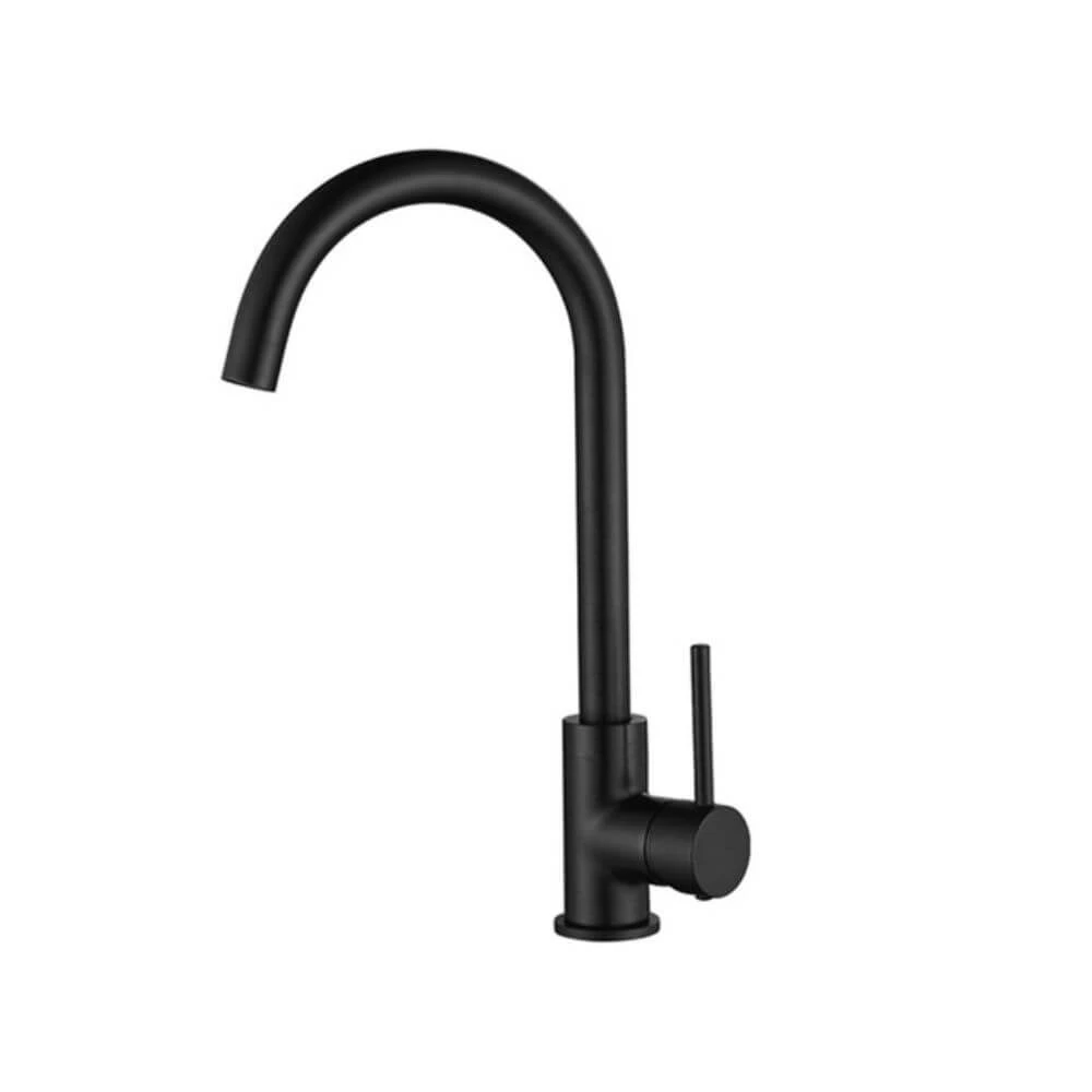 FONTAINE Rosa F-2022MBK Kitchen Laundry Mixer Tap - Matte Black