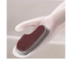 5 PCS Dishwashing Gloves Non-Oily Kitchen Waterproof Housework Wipes, Style:Emery Gloves
