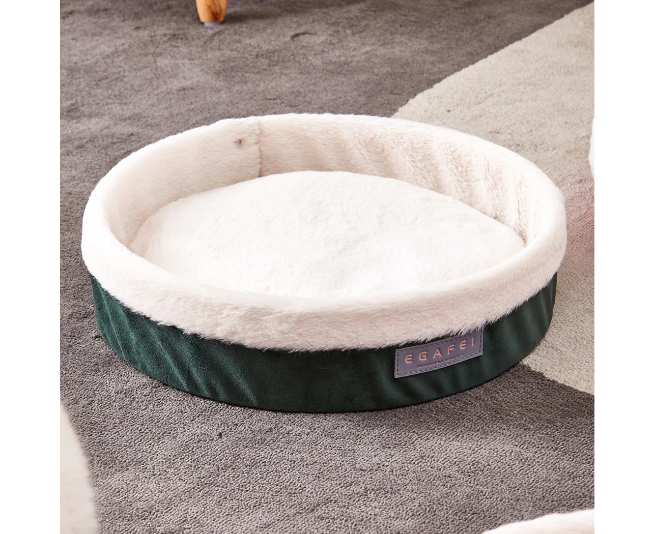 EGAFEI Cat Bed Soft Cushion Pet Puppy Kitten Plush Warm Sleeping Bed Mat Nest Cotton - Green