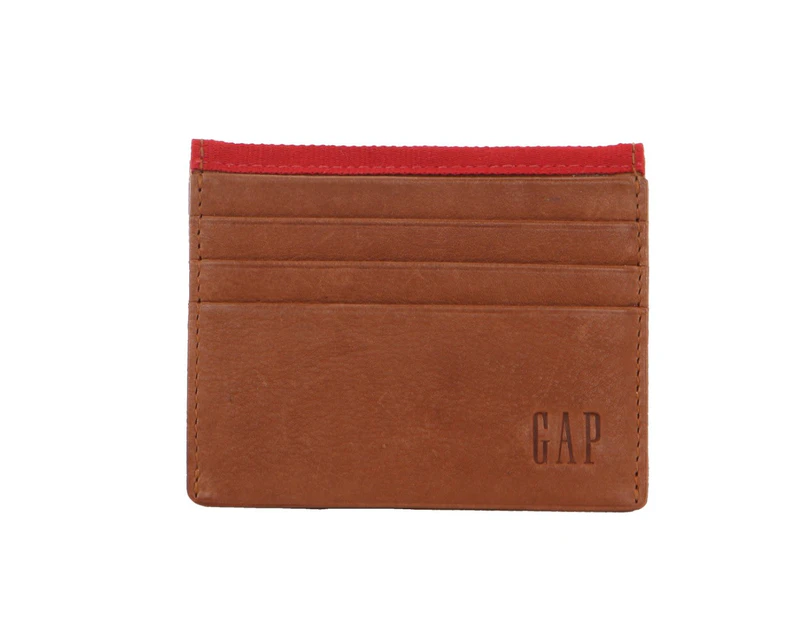 Gap Leather Card Holder in Tan