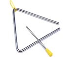 7 Inch Musical Steel Triangle Percussion Instrument With Striker