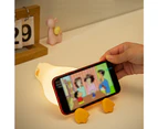 Led Lying Duck Night Light, 3 Levels Dimmable, Cute Light Silicone Glowing Duck, Rechargeable Bedside Touch Light, Suitable For Toddler Decoration.